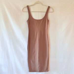 Forever 21 Brown Bodycon Midi Dress Size Small